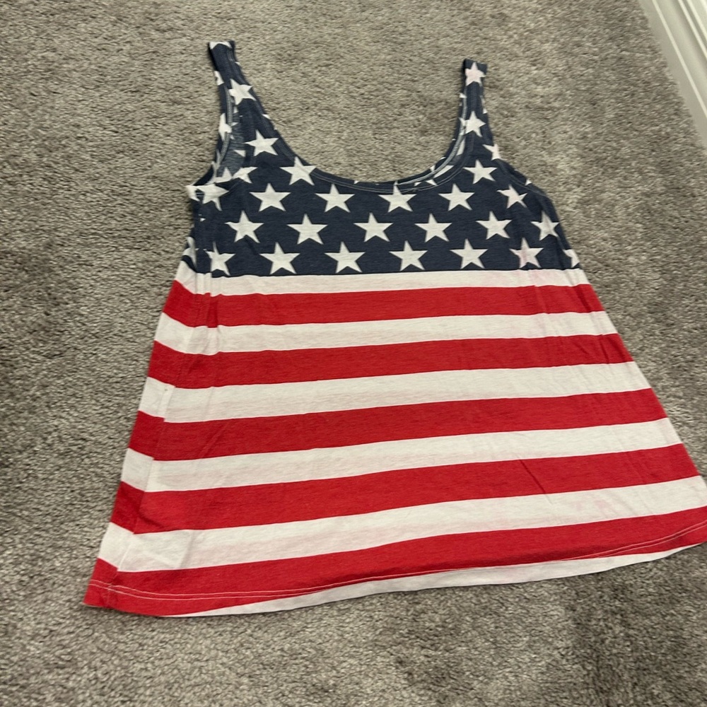 Patriotic Stars and Stripes Tank Top